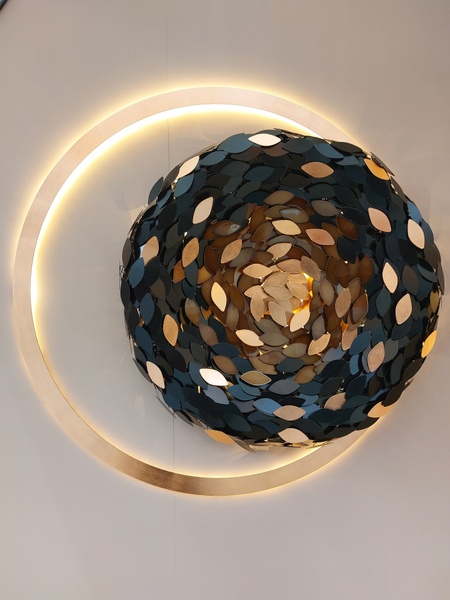 Sculpture lumineuse Saturne 