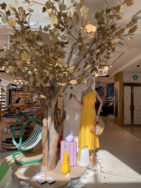 Arbre bois et métal - Printemps Beauté Haussmann