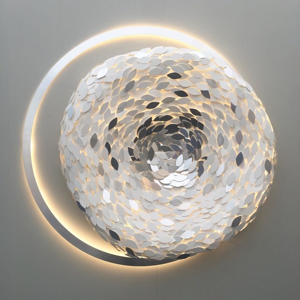 Sculpture lumineuse Saturne