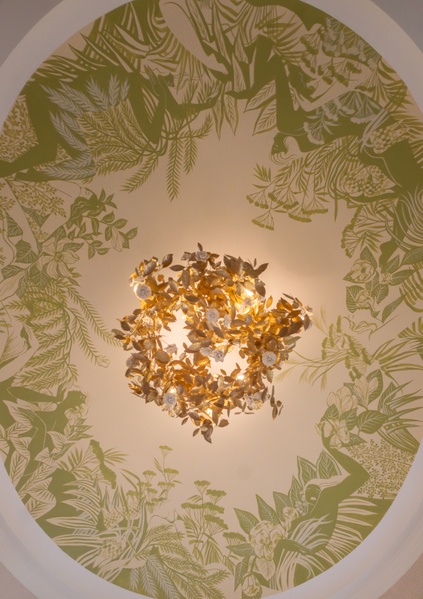 Lustre  Nuage de feuilles (vue de dessous)  