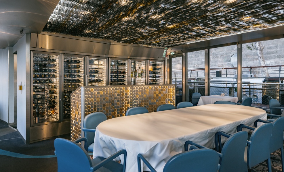 Habillage de Bar lumineux, Design écailles 