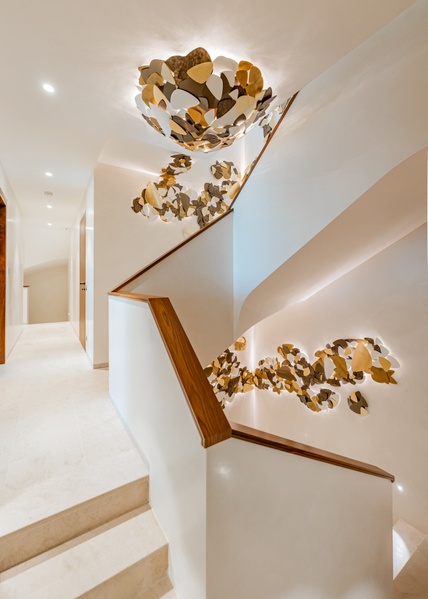 GALETS : Sculpture lumineuse mur et plafond 